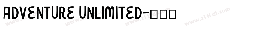 Adventure unlimited字体转换